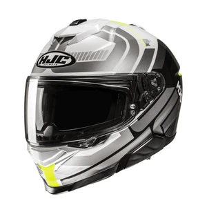 HJC Kypärä i71 Viz Valkoinen/Harmaa/Fluo Keltainen MC3H kuva