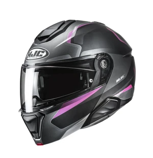 HJC Hjälm i91 Felio Grå/Rosa MC8SF image