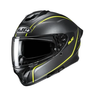 HJC Kypärä C71 Quez Musta/Fluo Keltainen MC3HSF kuva
