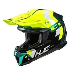 HJC Kypärä C50 Primal Vihreä/Fluo Keltainen MC4 kuva