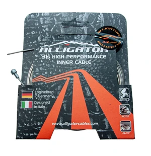 Bromswire ALLIGATOR. Racer. slick. rostfri. slipad. försträckt 1.5x1700mm image