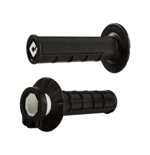 ODI Half-Waffle MX Lock-On Grip Set Black kuva