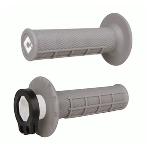 ODI Half-Waffle MX Lock-On Grip Set Grey / Soft Compound kuva