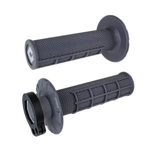 ODI Half-Waffle MX Lock-On Grip Set Graphite kuva