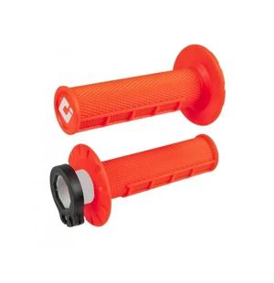 ODI Half-Waffle MX Lock-On Grip Set FLO-Orange kuva