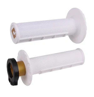 ODI Half-Waffle MX Lock-On Grip Set White (Pro Soft) kuva