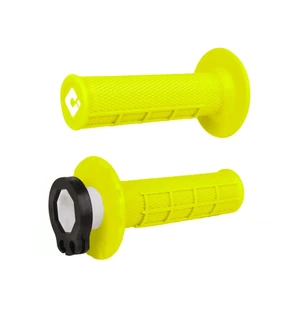 ODI Half-Waffle MX Lock-On Grip Set FLO-Yellow kuva