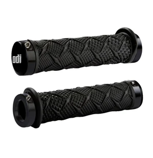 ODI ATV DUAL LOCK-ON GRIPS X-Treme Grip Black w/Black Clamps kuva