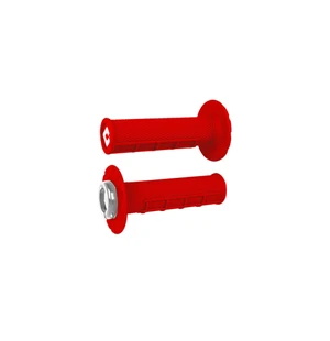 ODI Half-Waffle V2.1 ATV MX Grip 125mm Bright Red/Silver kuva