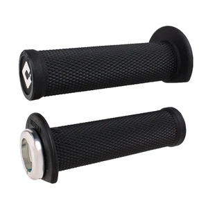 ODI (Single-Clamp) GRIPS RUFFIAN ATV/PWC - V2.1 L/O 125mm ¾ Flg Black w/Silver C kuva