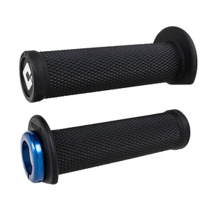 ODI (Single-Clamp) GRIPS RUFFIAN ATV/PWC - V2.1 L/O 125mm ¾ Flg Black w/Blue Cla kuva