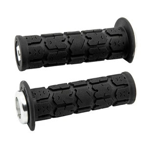 ODI (Single-Clamp) GRIPS ROGUE ATV/PWC - V2.1 L/O 125mm ¾ Flg Black w/Silver Cla kuva