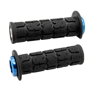ODI (Single-Clamp) GRIPS ROGUE ATV/PWC - V2.1 L/O 125mm ¾ Flg Black w/Blue Clamp kuva