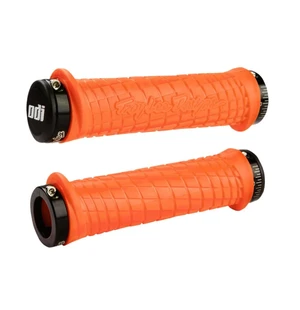 ODI LOCK-ON Grips Troy Lee Designs Signature Series Flo-Orange W/Black kuva