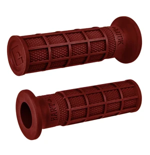 ODI Street V-Twin HART-LUCK Full-Waffle Grip Dark Red kuva