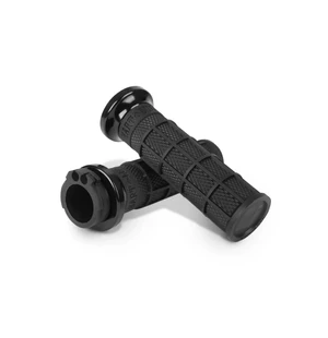 ODI Street V-TWIN Lock-On HART-LUCK Full-Waffle BLACK/Black/black kuva