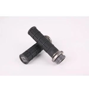 ODI Street V-TWIN Lock-On HART-LUCK Full-Waffle BLACK/Gunmetal/grey kuva