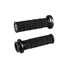 ODI Street V-TWIN Lock-On HART-LUCK Full-Waffle BLACK/Black/black kuva