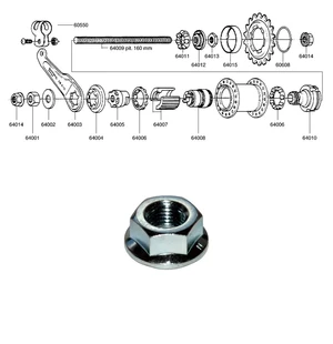 Axelmutter SHIMANO (CB-E110) 1-vxl image
