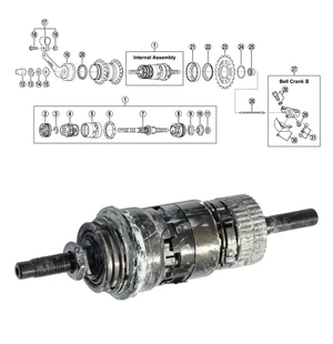 SHIMANO 3-v (SG-3C41) sisäkokoonpanosarja kuva