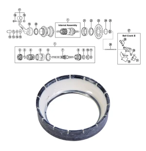Dammskydd SHIMANO 3-vxl (SG-3C40) höger image