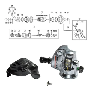SHIMANO 3-v (SG-3C41) vaihteensiirrin täydellinen kuva
