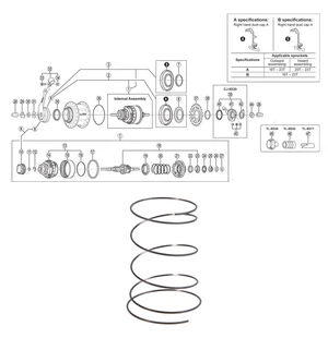 SHIMANO NEXUS 8-v (SG-8C31) palautusjousi kuva