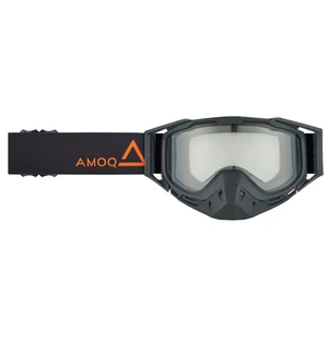 AMOQ Youth Snow Goggles Black-Orange clear lens kuva