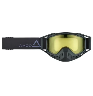 AMOQ Youth Snow Goggles Black-Grey yellow lens kuva