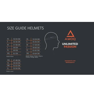 AMOQ Adaptor Evo ADV Hjälm Elvisir Svart/Grå image