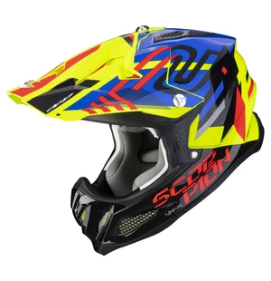 SCORPION MX Helmet VX-22 AIR neox neon yellow-blue-red kuva