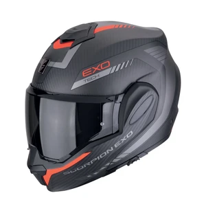 SCORPION Hjälm EXO-TECH EVO CARBON Cozy Mattsvart-Röd image