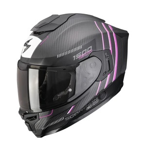 SCORPION Helmet EXO-1500 CARBON AIR ZITY Matt Black-Pink image