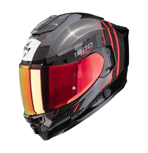 SCORPION Helmet EXO-1500 CARBON AIR ZITY Black-Red image