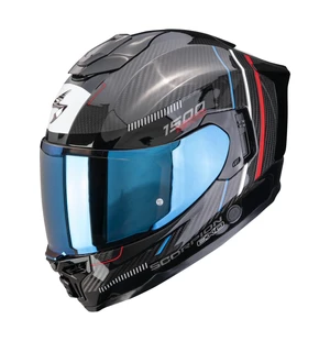 SCORPION Helmet EXO-1500 CARBON AIR ZITY Black-Red-Blue image
