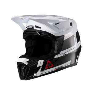 Leatt Kypärä+Ajolasit Moto 9.5 Carbon/Valkoinen V26 kuva
