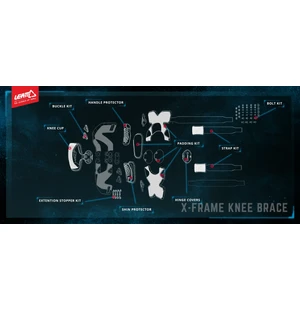 Leatt Knee cup X-Frame Right XXL kuva