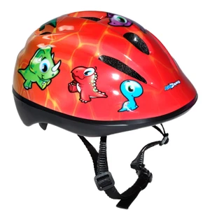 Cykelhjälm KIDZAMO Jurassic Jr röd image