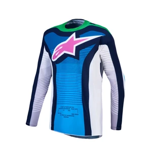 Alpinestars Paita Techstar Maven Valkoinen/Sininen/Vihreä Fluo kuva