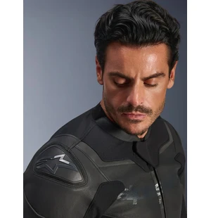 Alpinestars Nahkatakki GP Force v2 Musta/Musta kuva