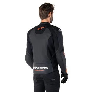 Alpinestars Nahkatakki Faster v3 Musta/Punainen Fluo kuva