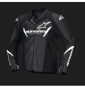 Alpinestars Nahkatakki Faster v3 Musta/Valkoinen kuva