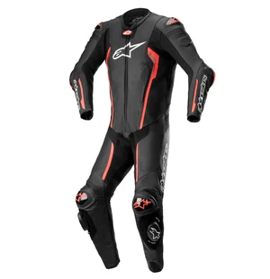Alpinestars Nahkapuku 1-pcs Missile v2 Musta/Punainen fluo kuva