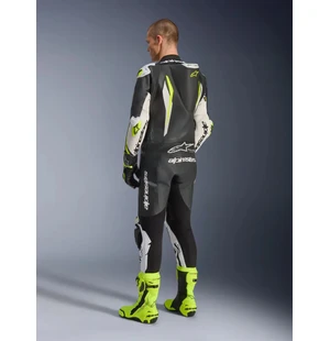 Alpinestars Nahkapuku 1-pcs GP Tech v5 Musta/Valkoinen/Fluo Keltainen kuva