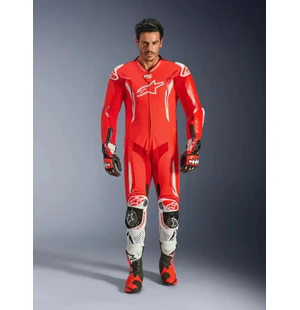 Alpinestars Nahkapuku 1-pcs GP Tech v5 Fluo Punainen/Valkoinen kuva