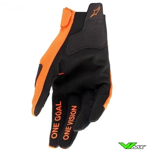 Alpinestars Hanska Youth Radar Hot Oranssi Musta kuva
