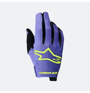 Alpinestars Hanskat Radar Lila/Fluo Keltainen kuva