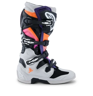 Alpinestars Ajosaapas Tech 7 Musta/Oranssi/Fluo Magenta kuva