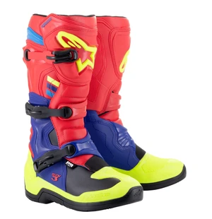 Alpinestars Boot Tech 3 Red/Blue/Yellow Fluo kuva