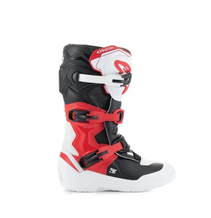 Alpinestars Saapas Tech 3s Nuorten Musta/Valkoinen/Punainen kuva